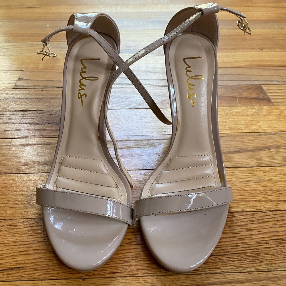 Lulus Nude Heels Size 7 1/2